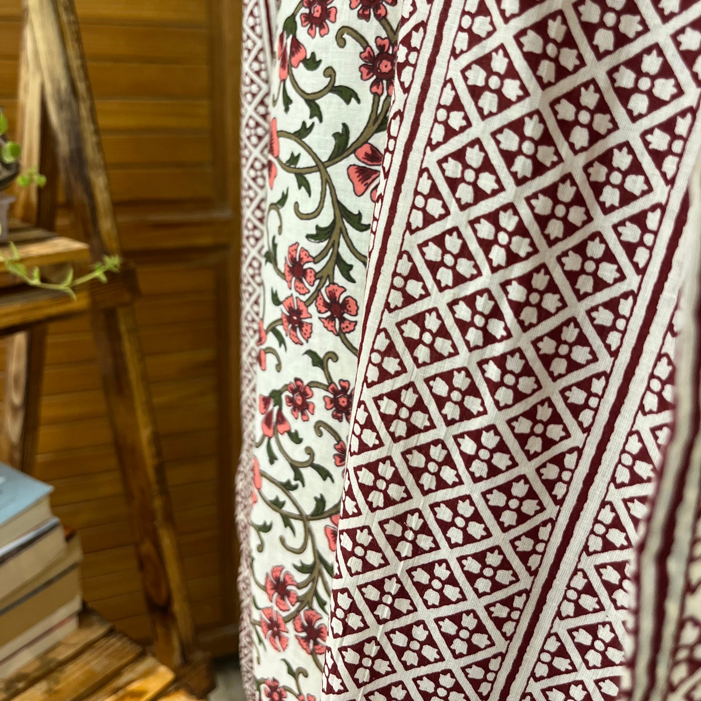 Aaina Handblock Printed Kurta_Beige