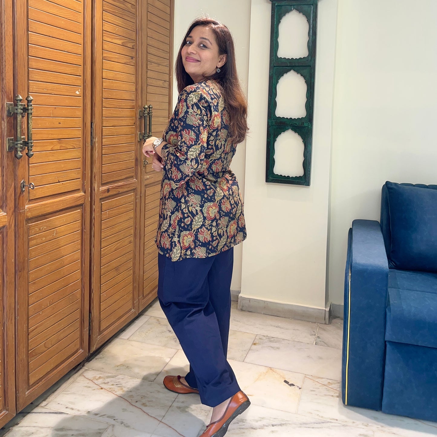 Rang Coord Set - Blue Floral
