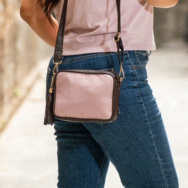 Elegant Mauve Sling Fanny Bag
