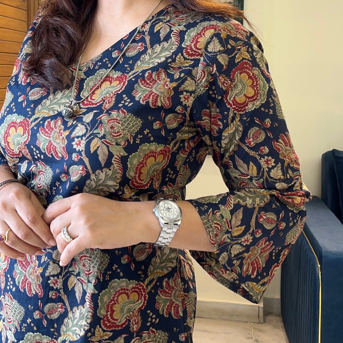 Rang Coord Set - Blue Floral