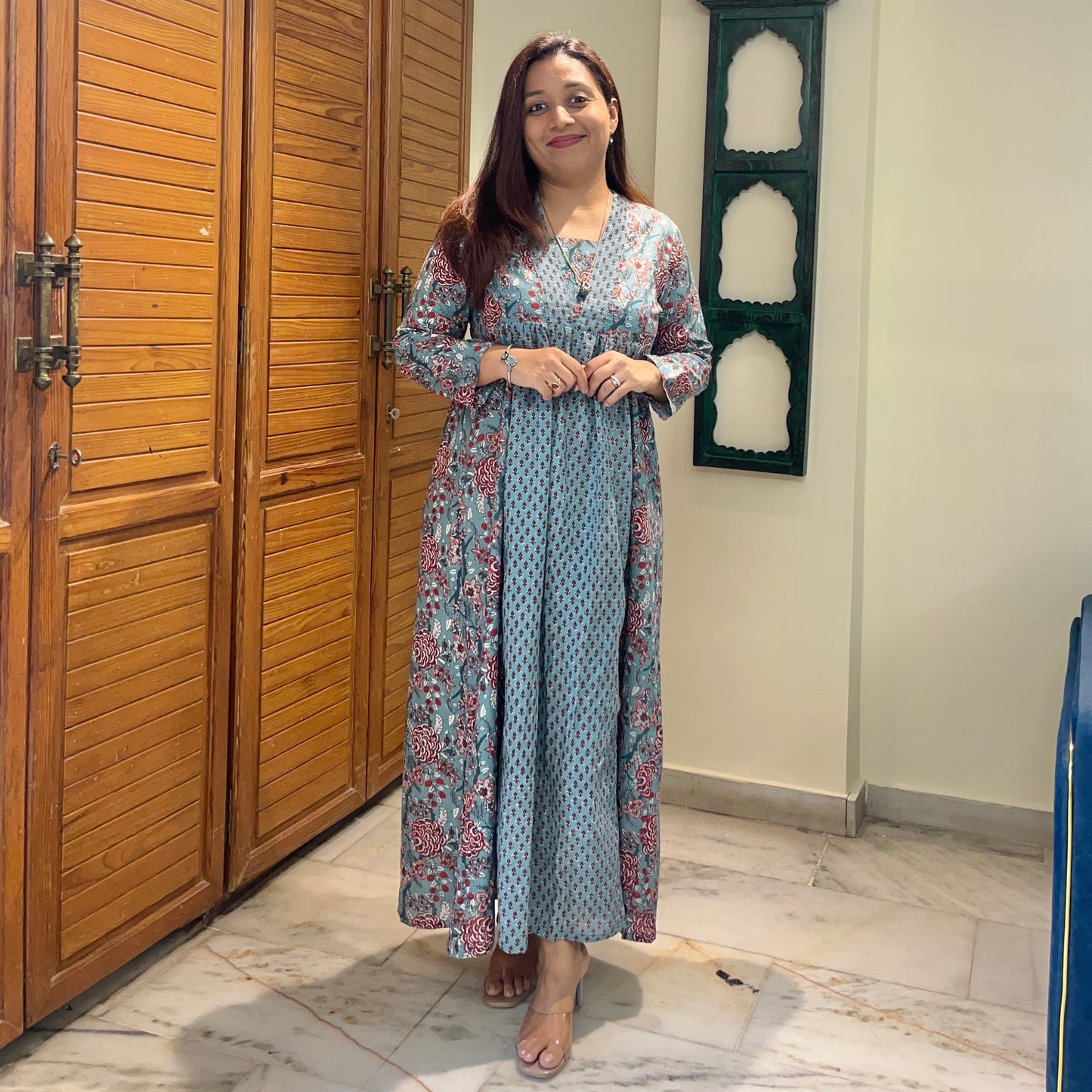 Gul Kurta Dress_Teal