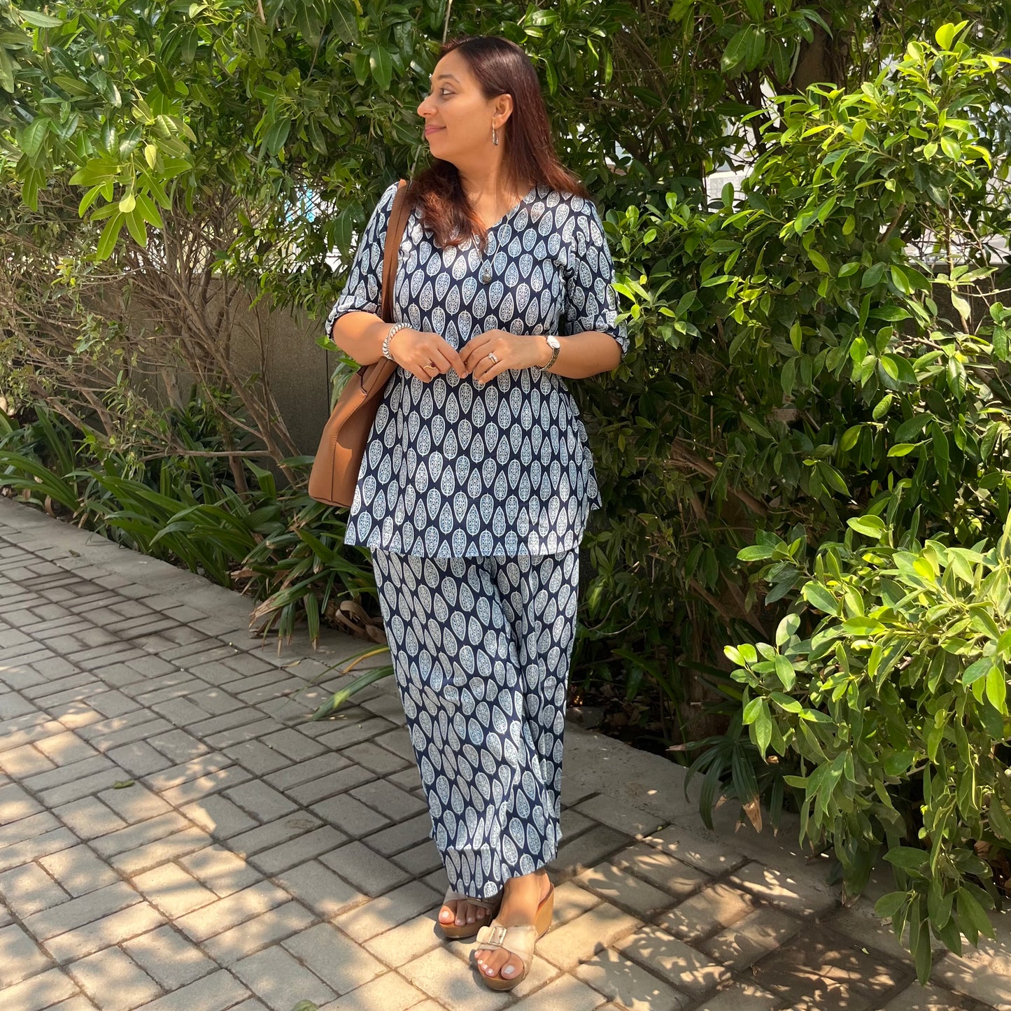 Rang Coord Set - Blue Motif