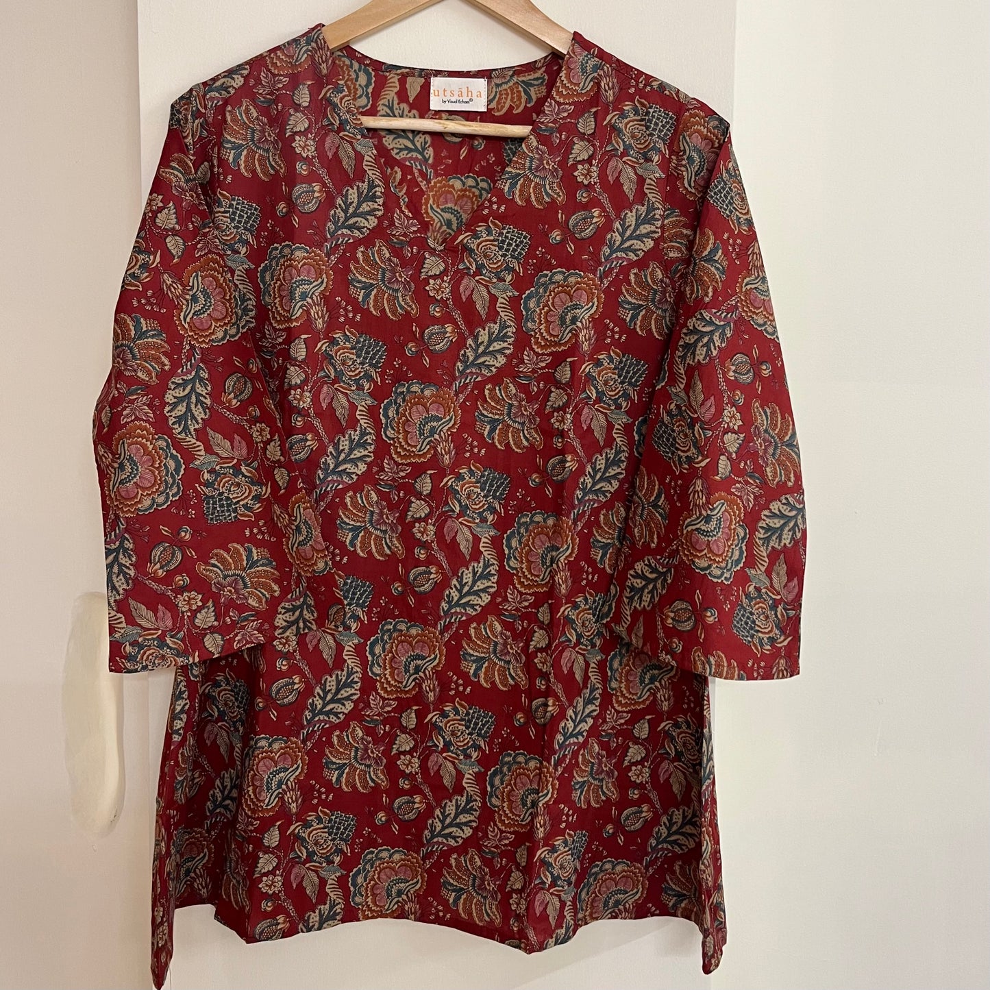 Rang Coord Set - Maroon Floral
