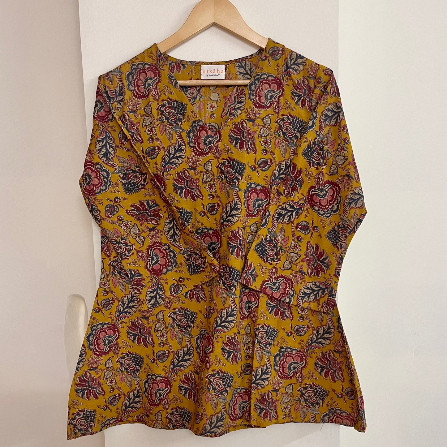 Rang Coord Set - Mustard Floral