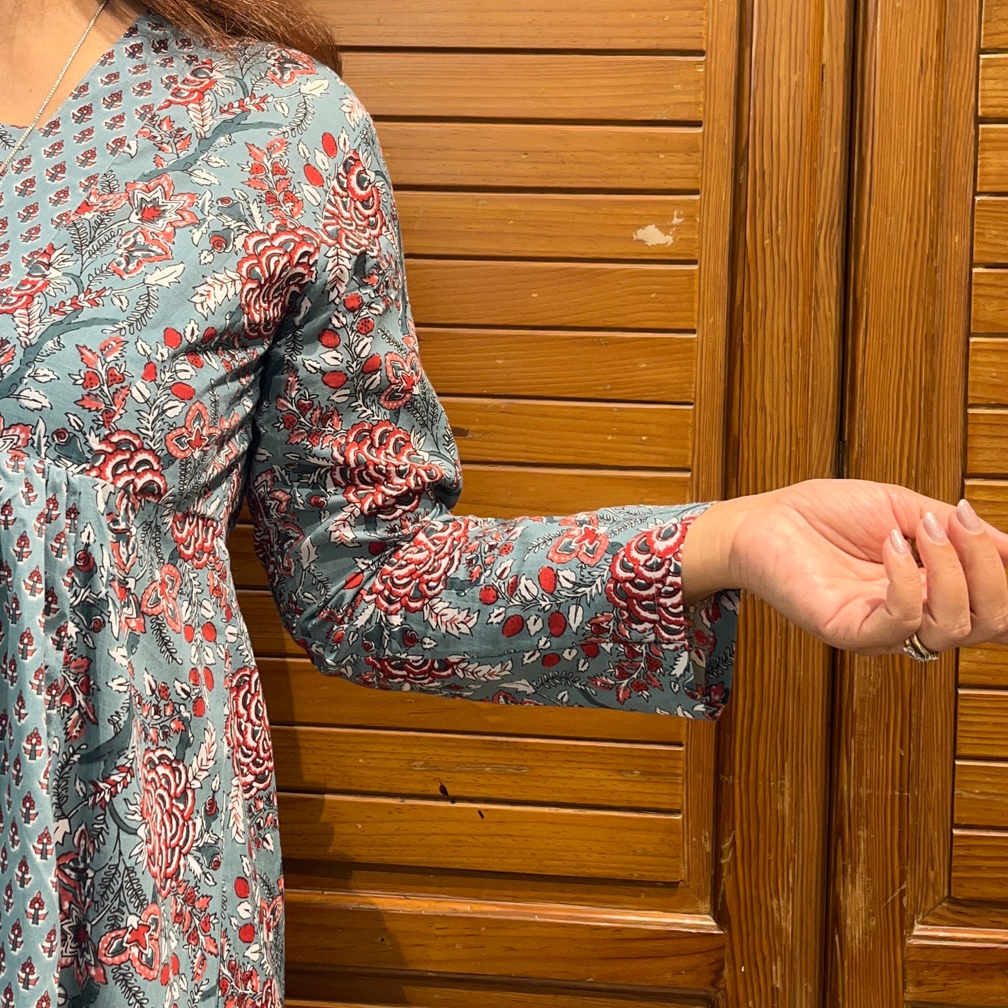 Gul Kurta Dress_Teal