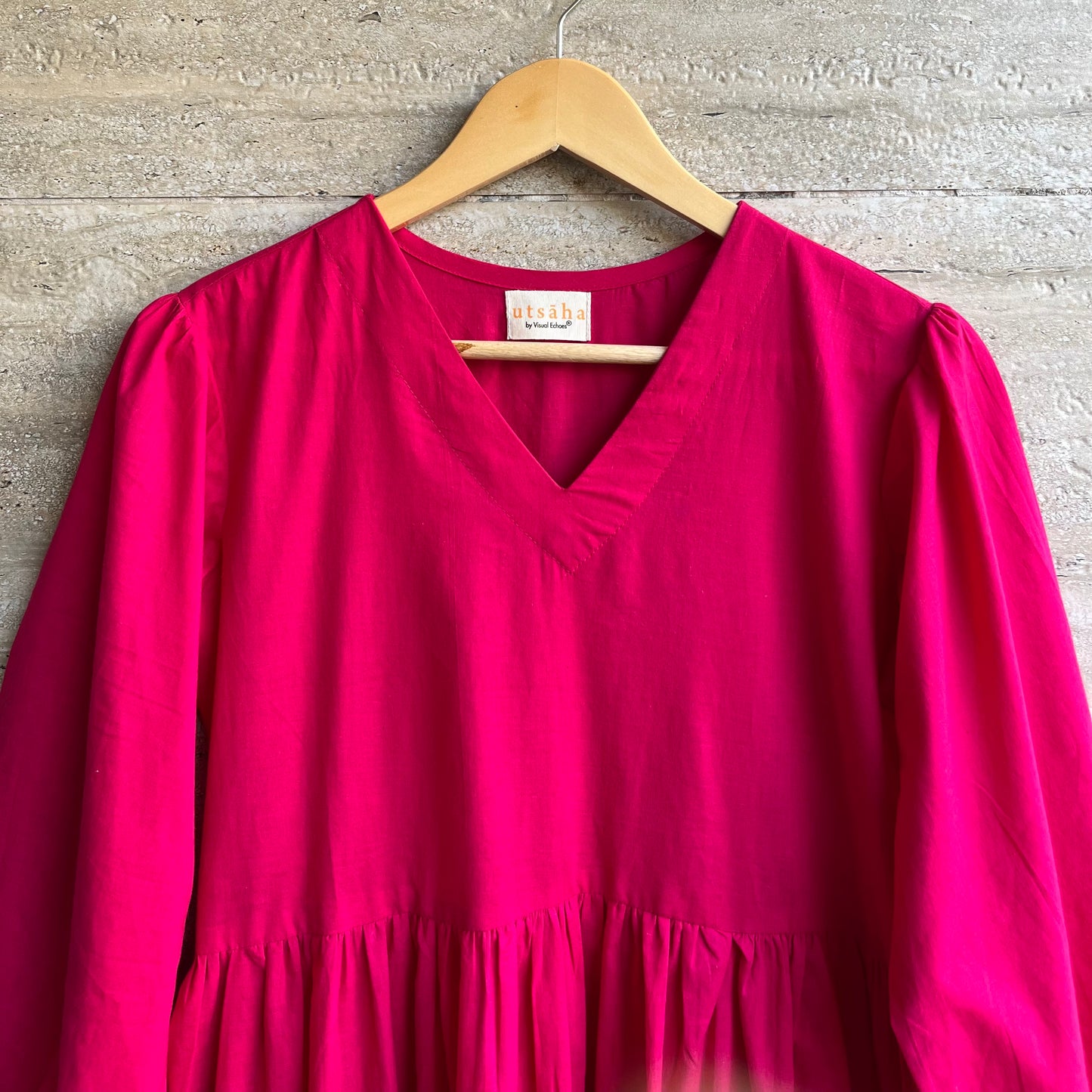 Aanya Midi Dress - Very Berry Pink