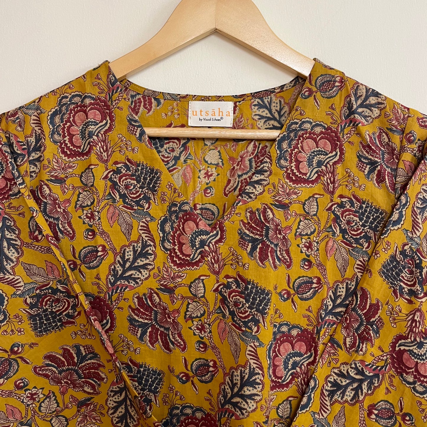 Rang Coord Set - Mustard Floral