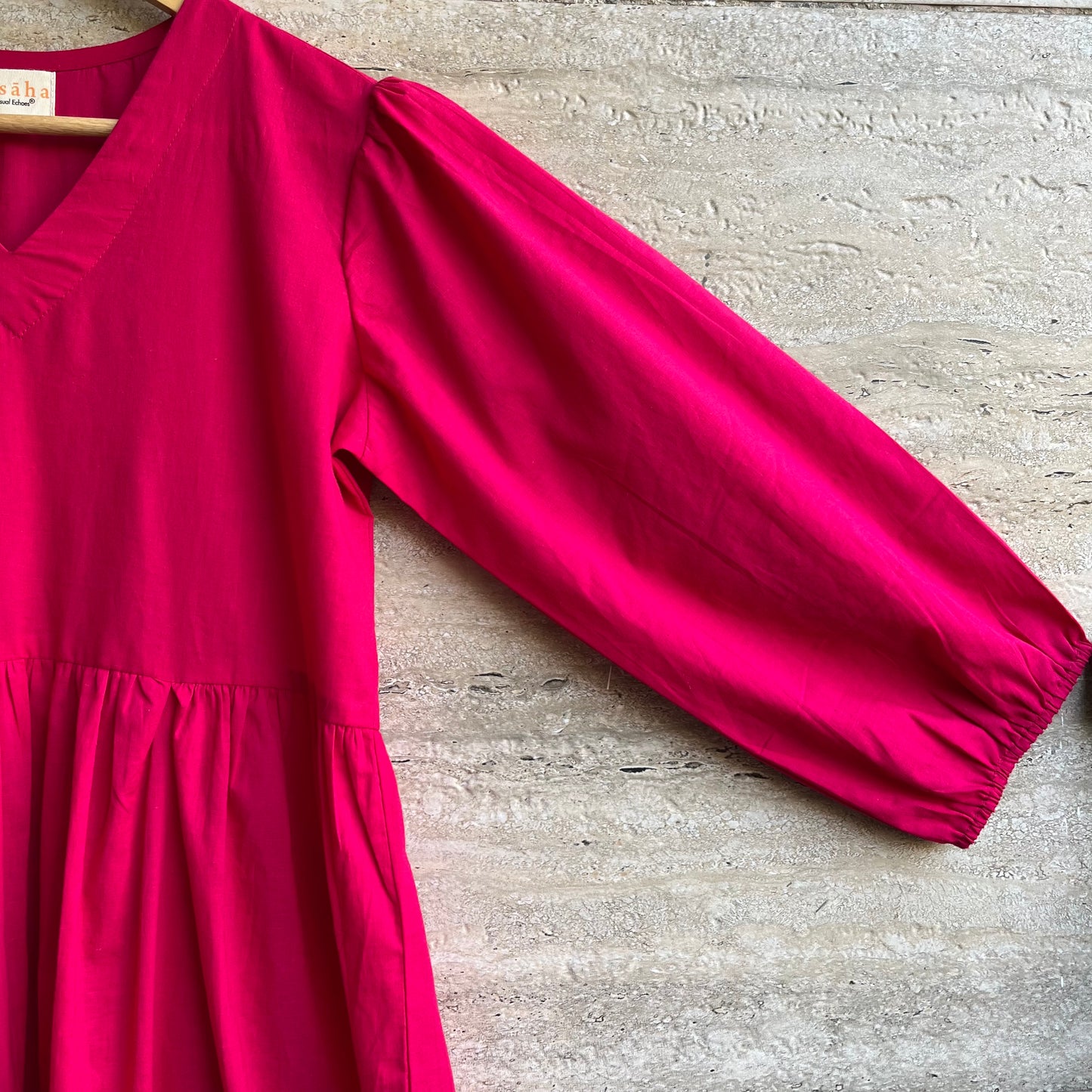 Aanya Midi Dress - Very Berry Pink