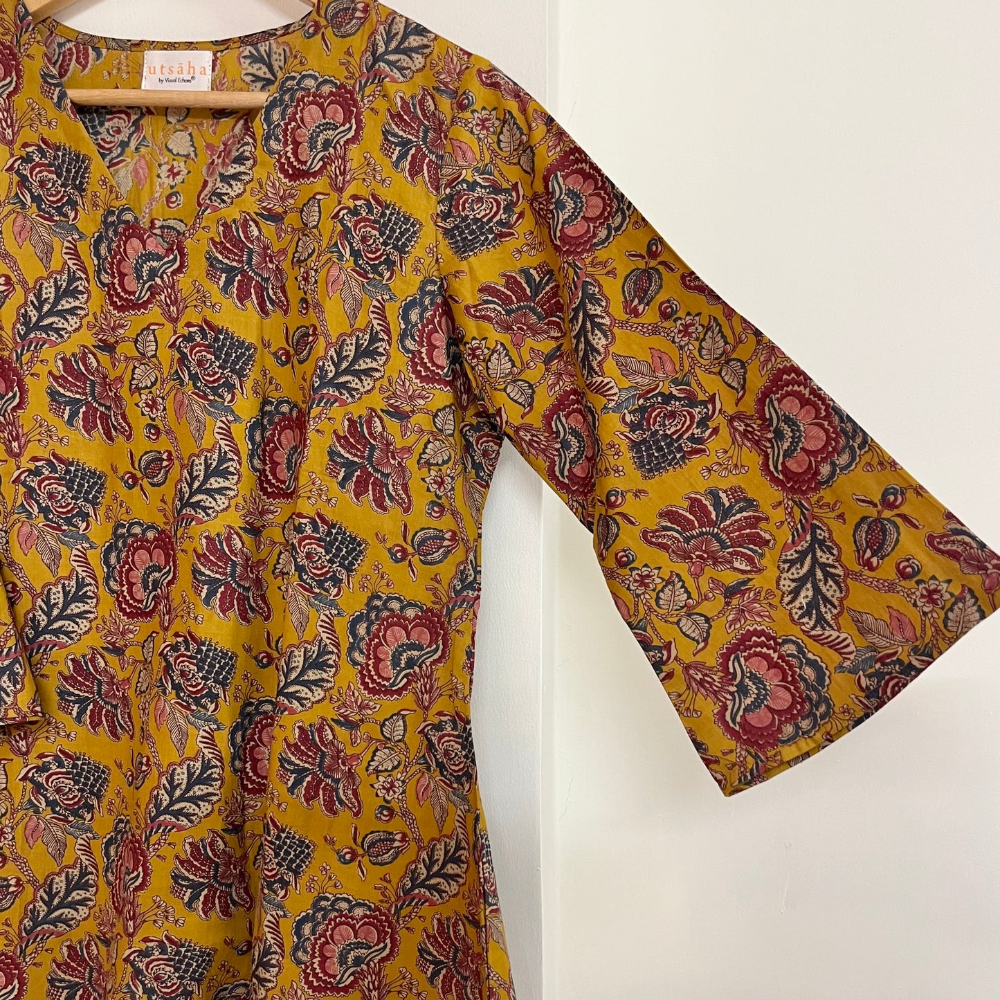Rang Coord Set - Mustard Floral