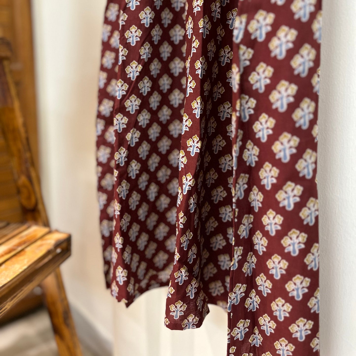 Noodle Strap Pure Cotton Dress 2.0 - Maroon