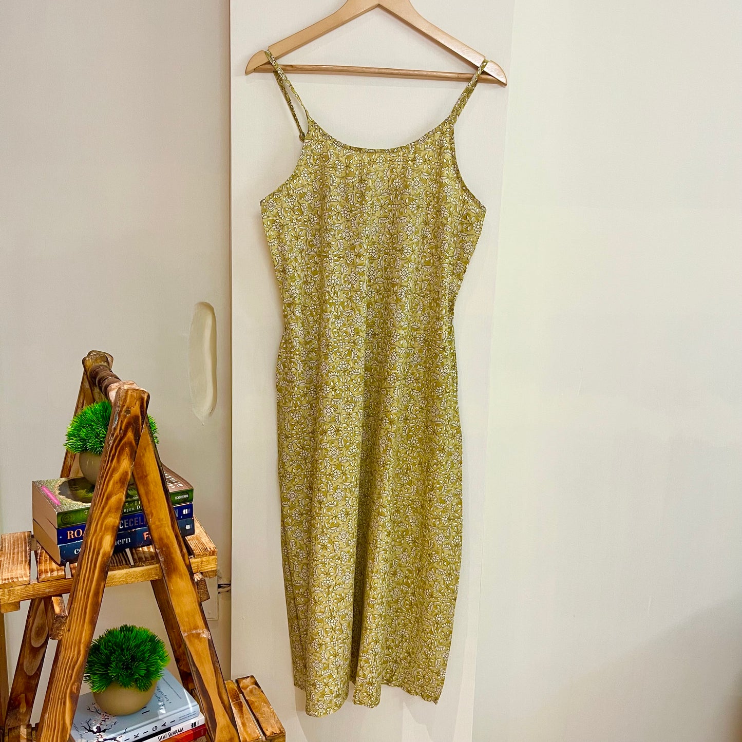 Noodle Strap Pure Cotton Dress 2.0 - Yellow