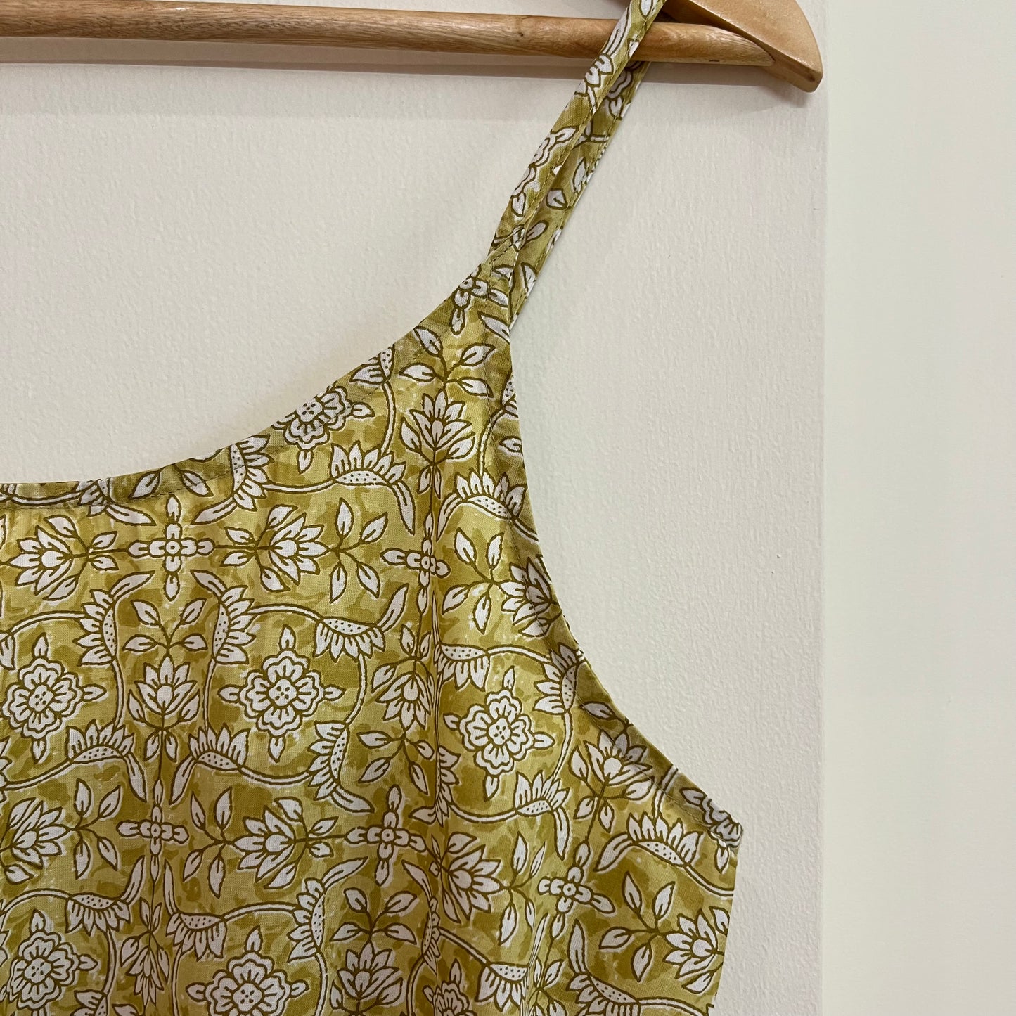 Noodle Strap Pure Cotton Dress 2.0 - Yellow