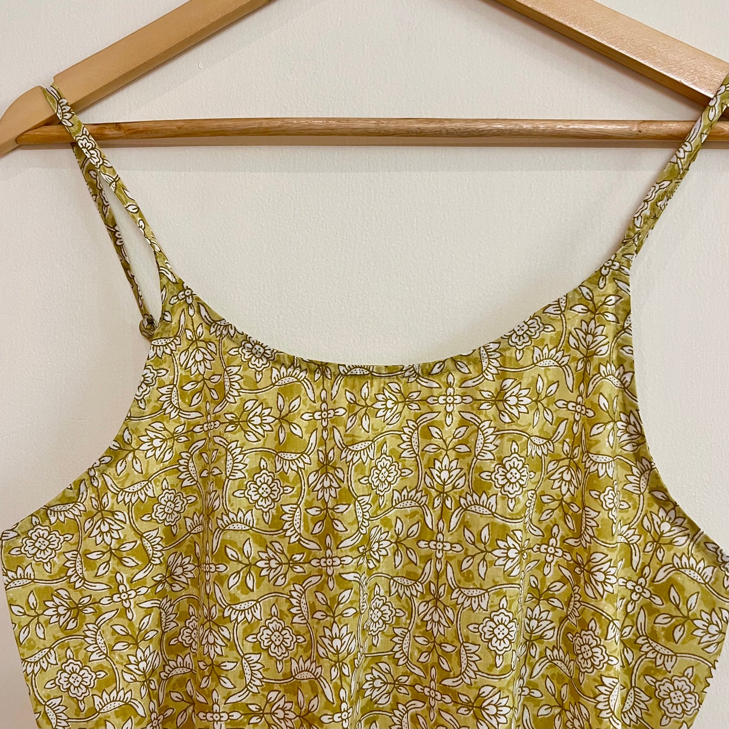 Noodle Strap Pure Cotton Dress 2.0 - Yellow