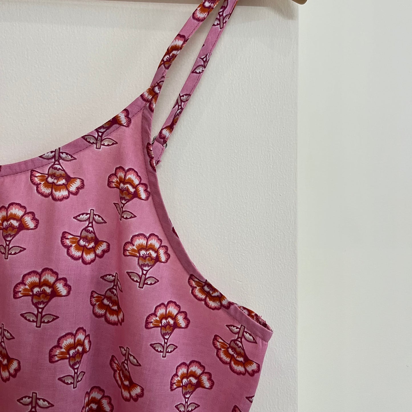 Noodle Strap Pure Cotton Dress 2.0 - Pink