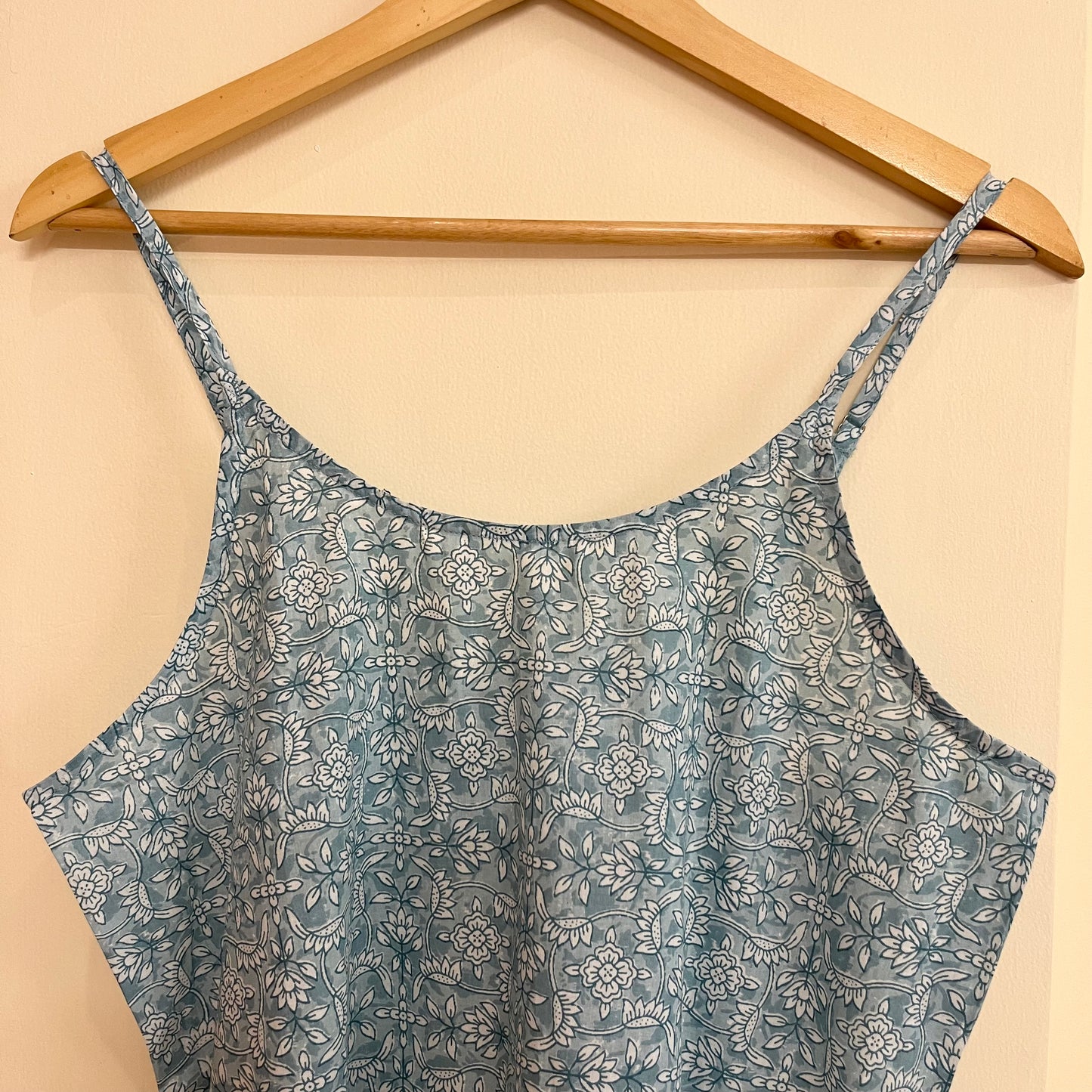 Noodle Strap Pure Cotton Dress 2.0 - Ice Blue
