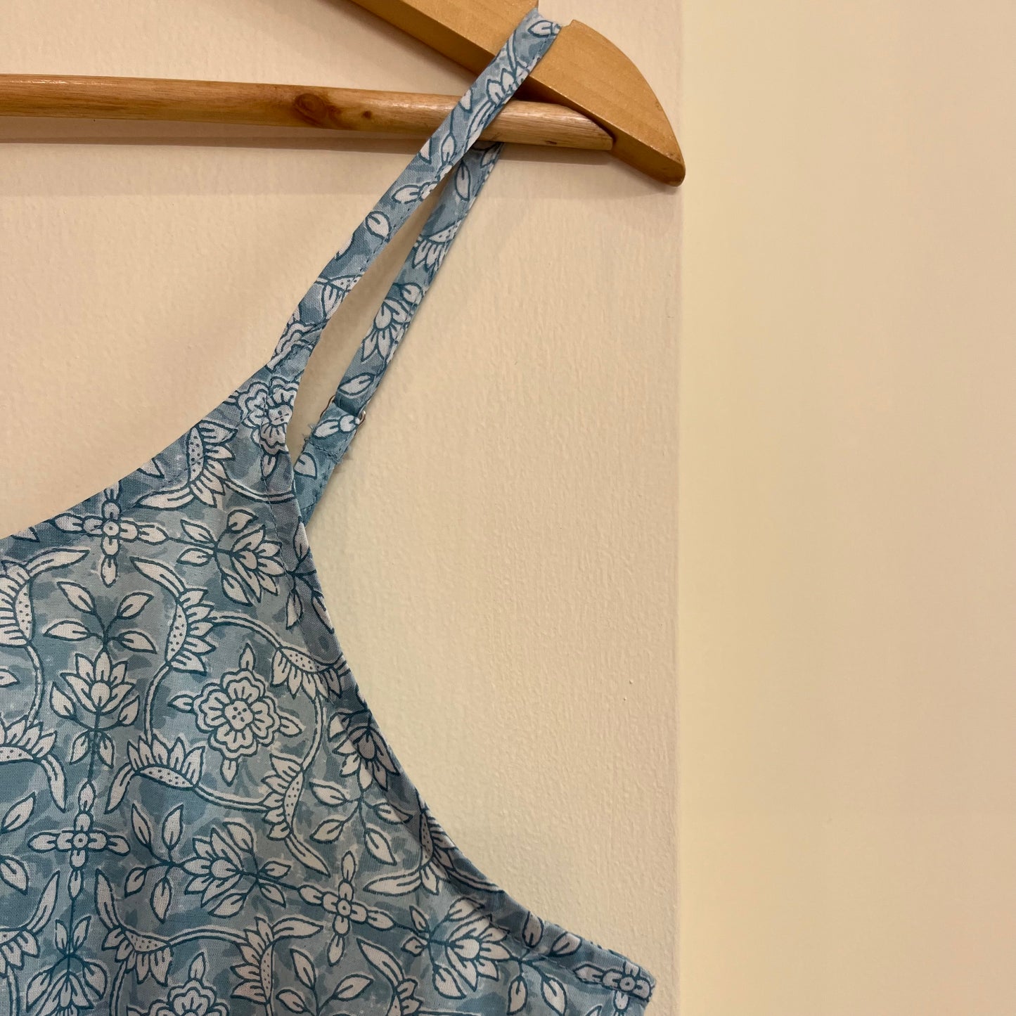 Noodle Strap Pure Cotton Dress 2.0 - Ice Blue