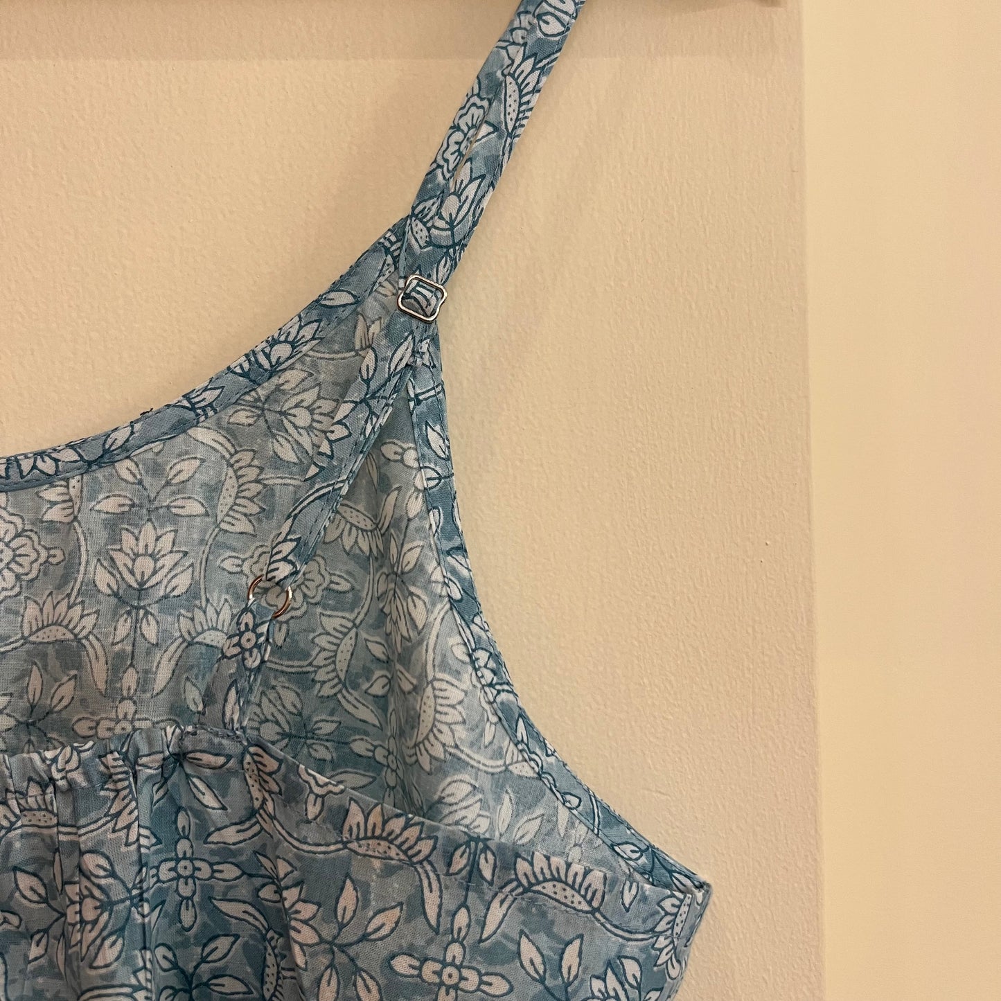 Noodle Strap Pure Cotton Dress 2.0 - Ice Blue