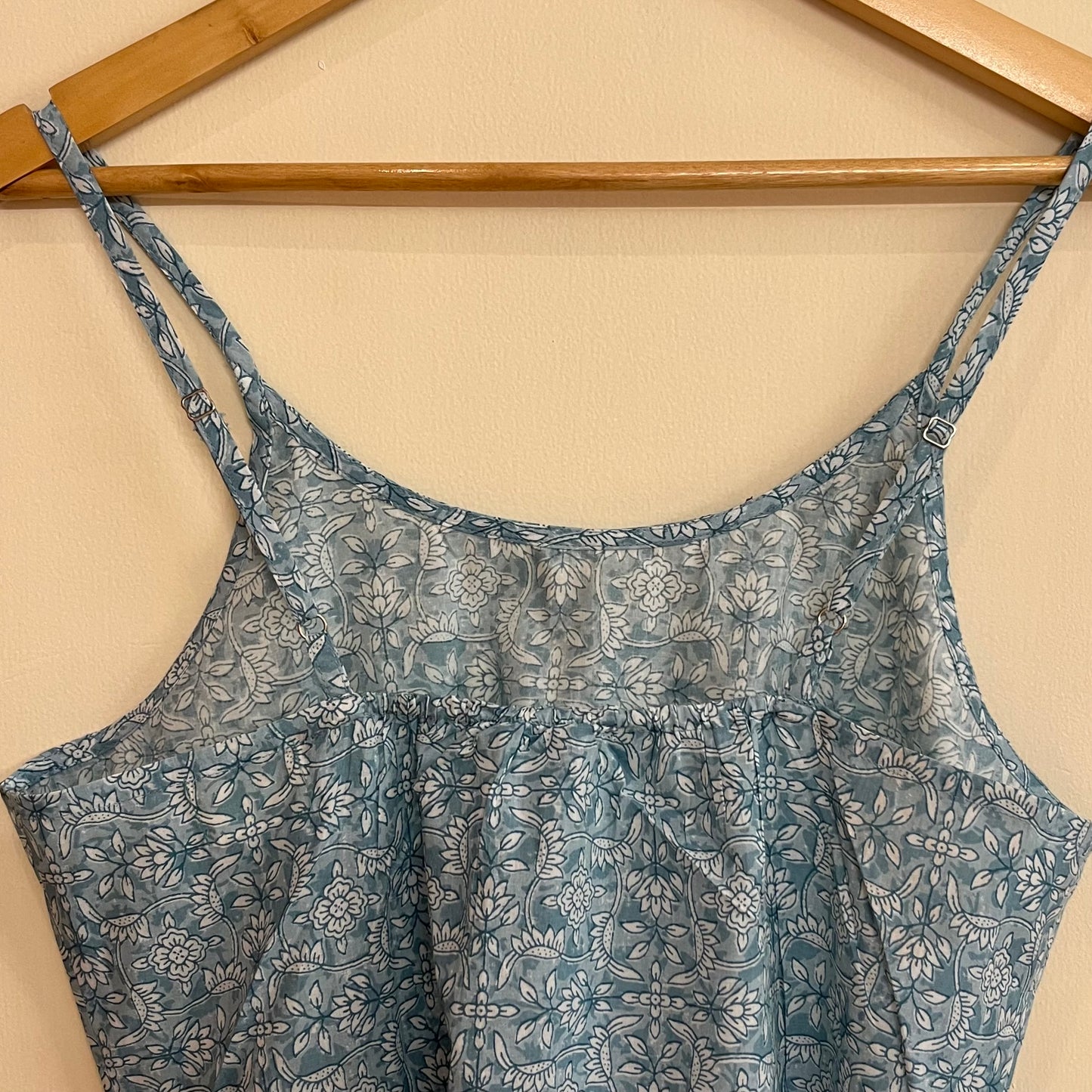 Noodle Strap Pure Cotton Dress 2.0 - Ice Blue
