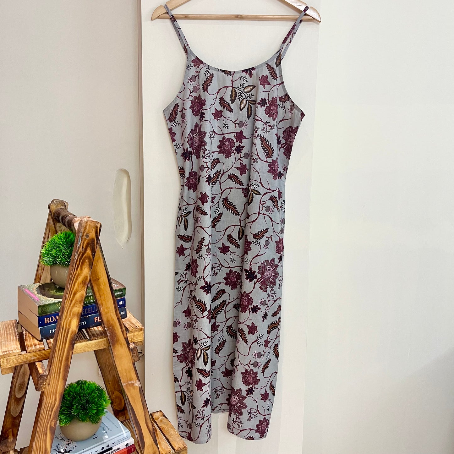 Noodle Strap Pure Cotton Dress 2.0 - Grey