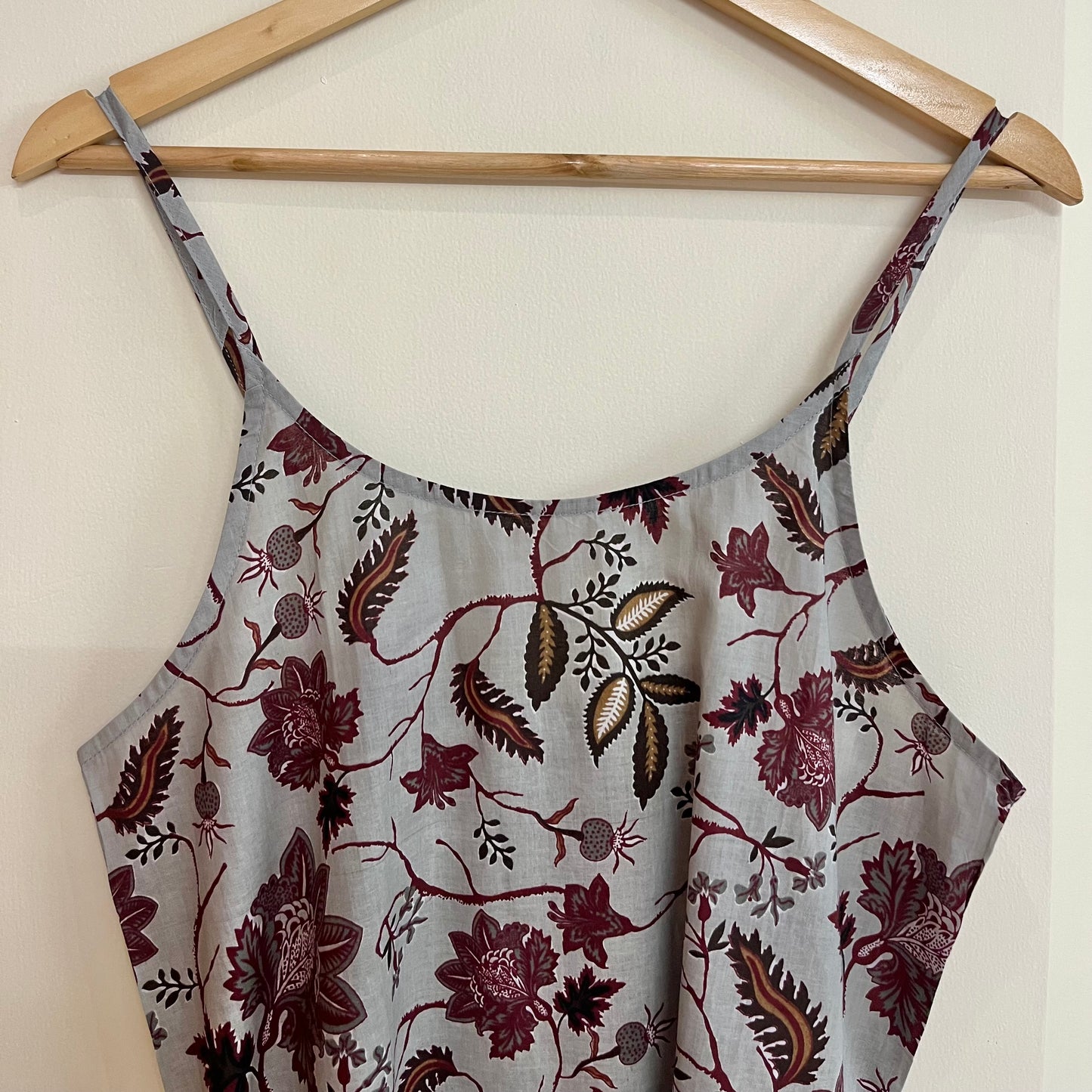 Noodle Strap Pure Cotton Dress 2.0 - Grey