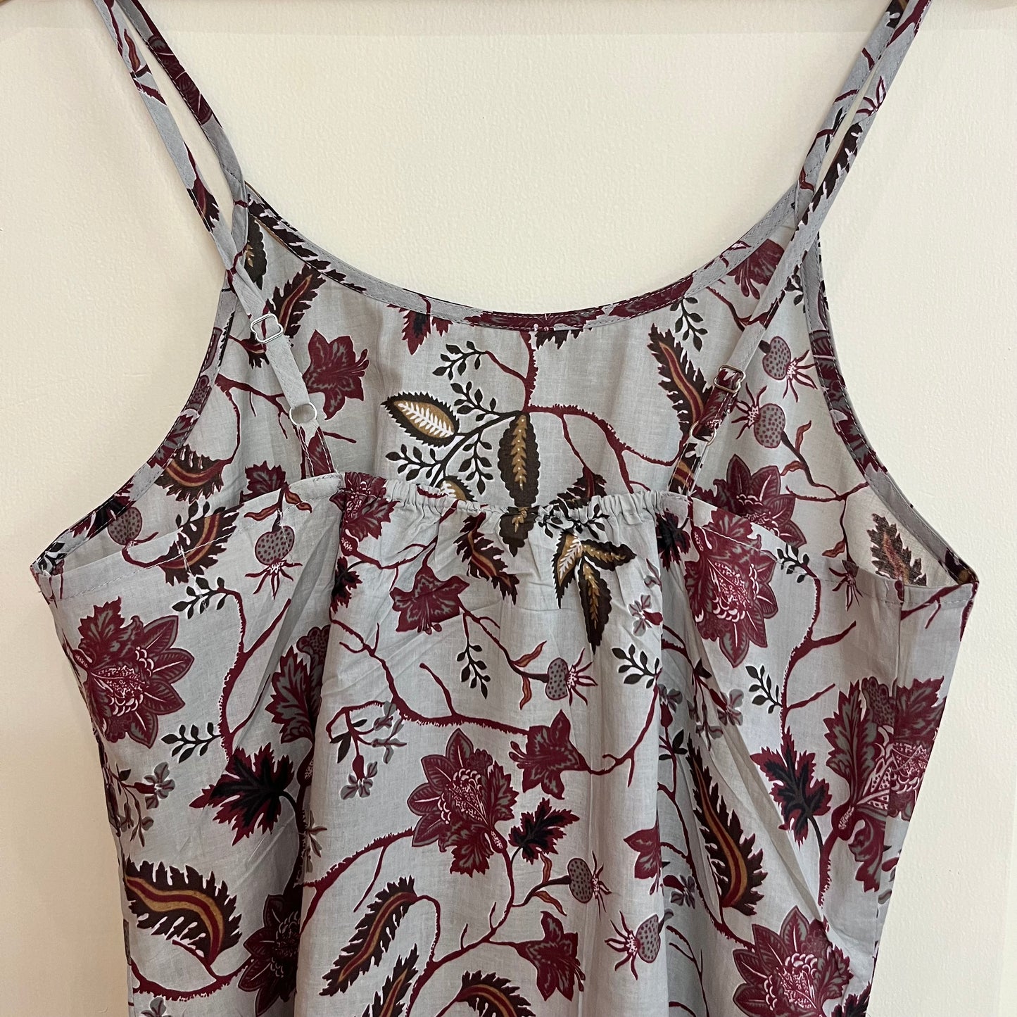 Noodle Strap Pure Cotton Dress 2.0 - Grey