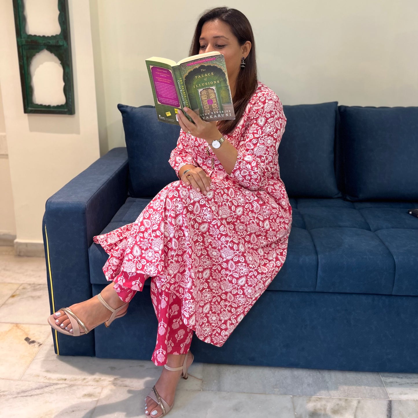 Ritu - Workwear Kurta Set (Kurta & Pant)_Pink