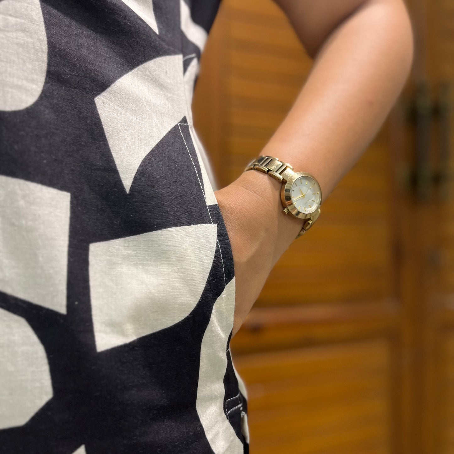 Abstract Print Coord Set - Black