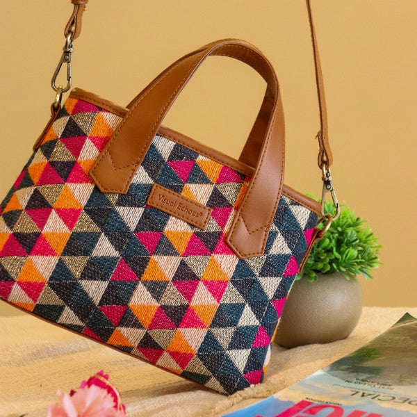 Lush Sling Handbag_Vibrant Chevron