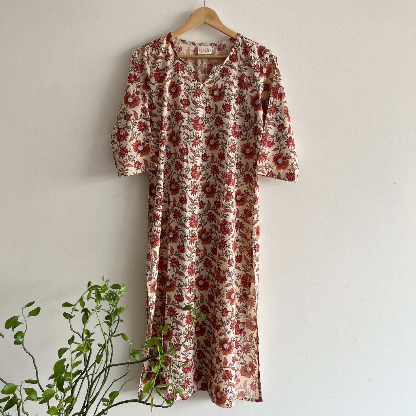 Ruhi Everyday Kurta_Red Floral