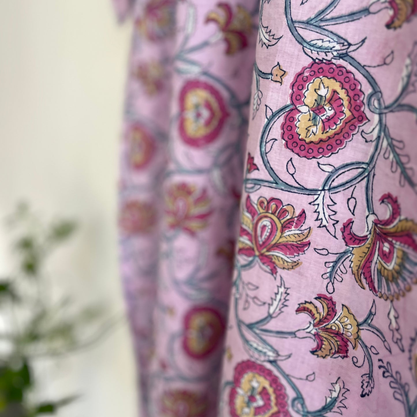 Rozana Everyday Handblock Printed Kurta_Mauve