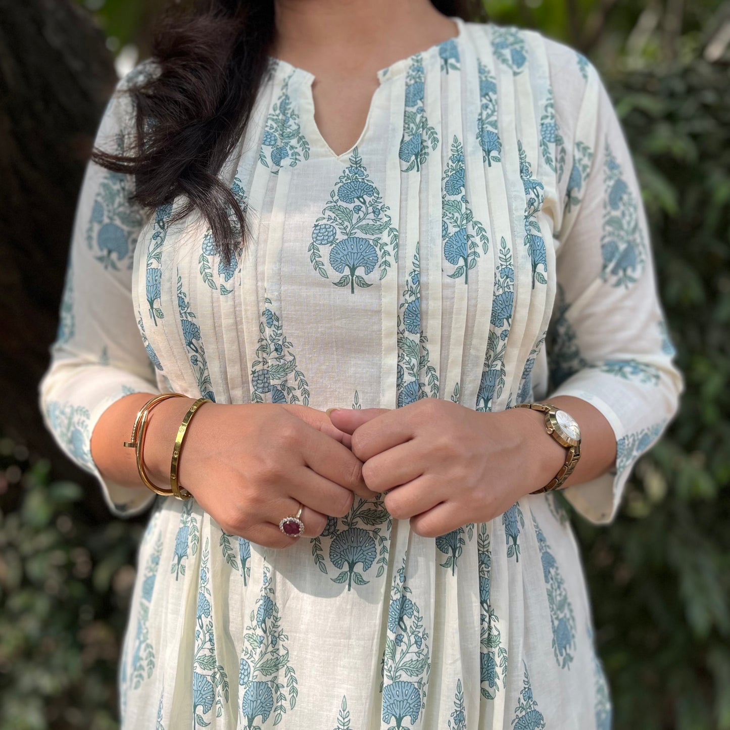 Sehaj Kurta Set (Kurta & Pant) - Blue