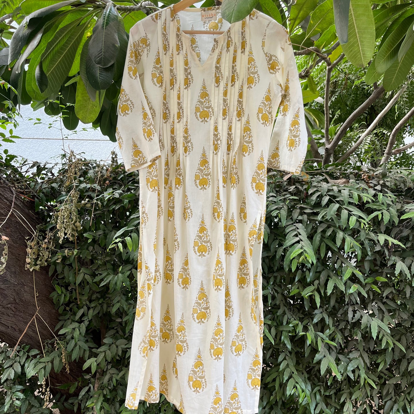 Sehaj Kurta Set (Kurta & Pant) - Yellow