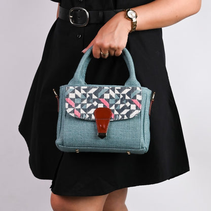 Boho Chic Sling Handbag - Teal Trail