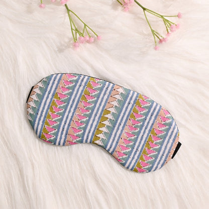 Cotton Sleeping Eye Mask - Pastel Abstract