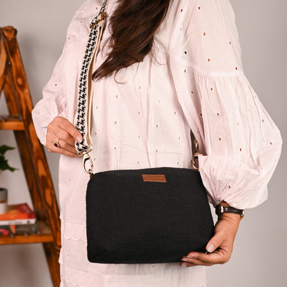 Monochrome Magic Crossbody Sling Bag