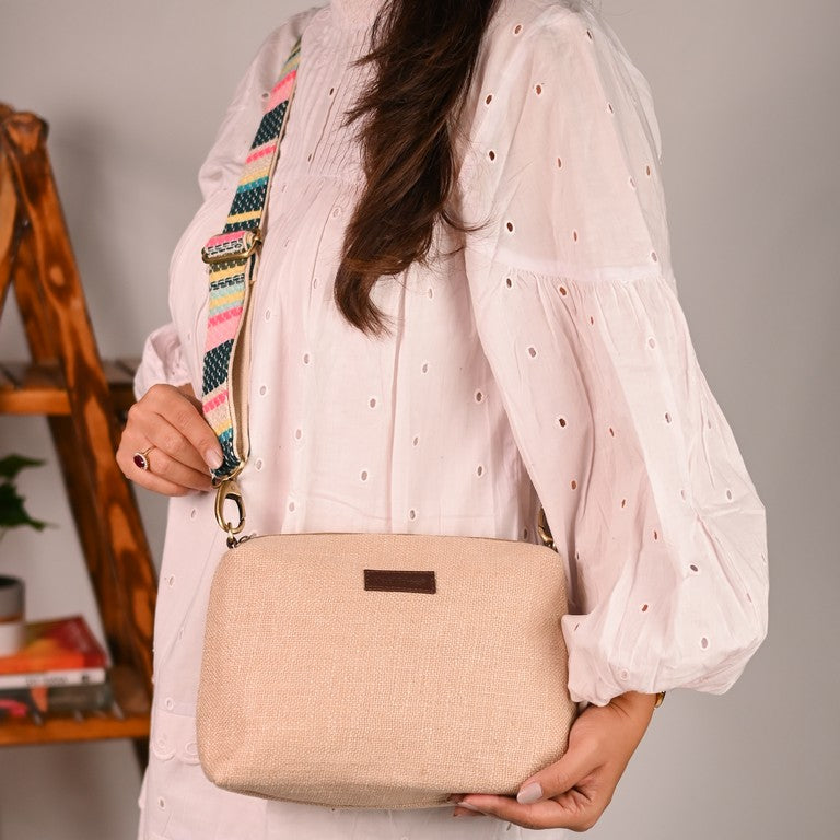 Blush Pink Crossbody Sling Bag