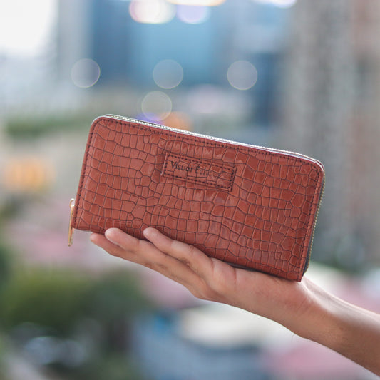 Glitzy Wallet - Tan