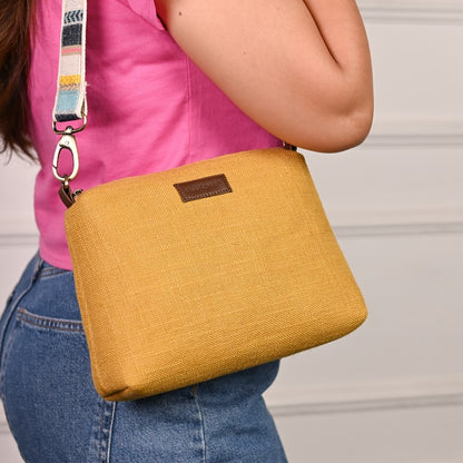 Wild Mustard Crossbody Sling Bag