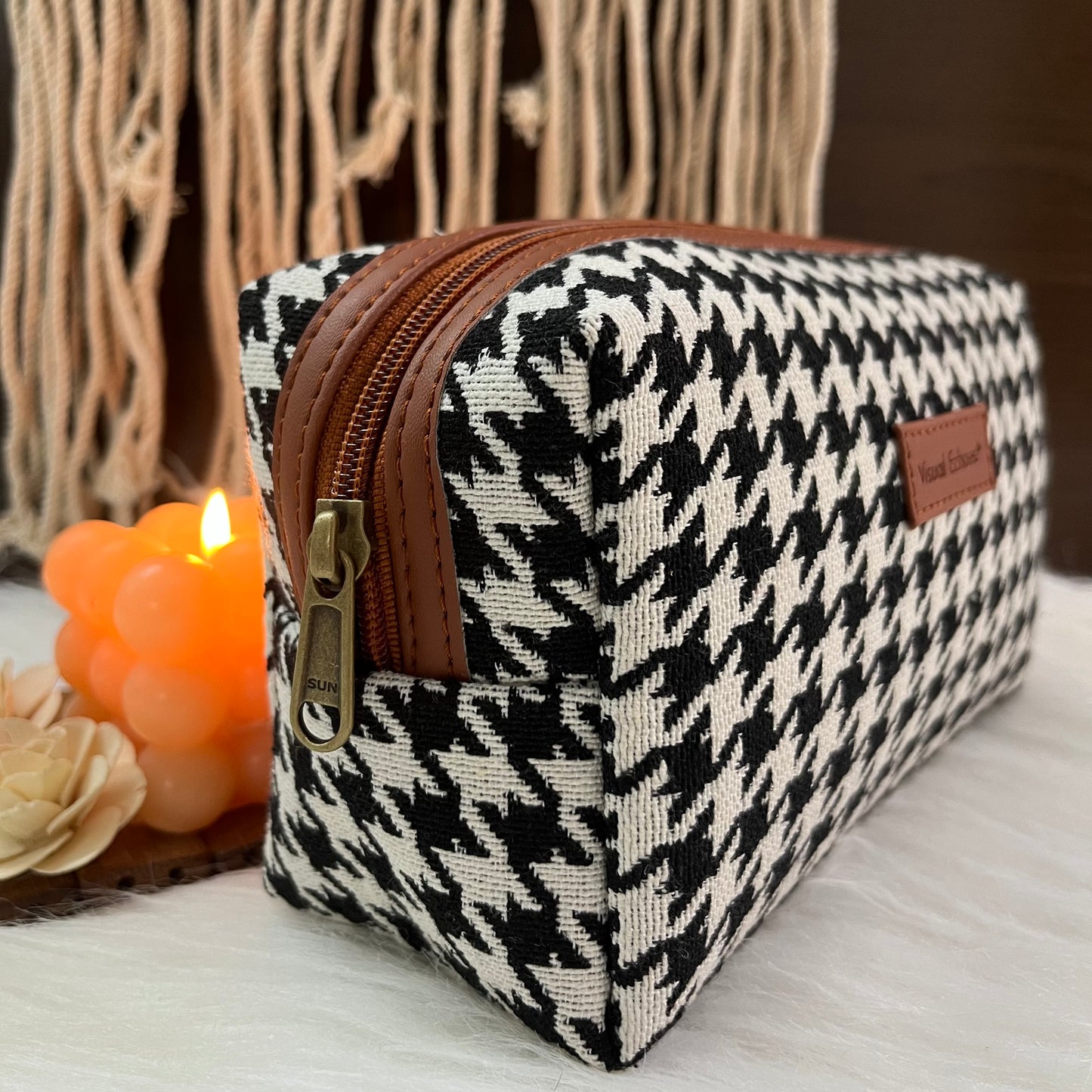 Boho Box Pouch - Monochrome Magic