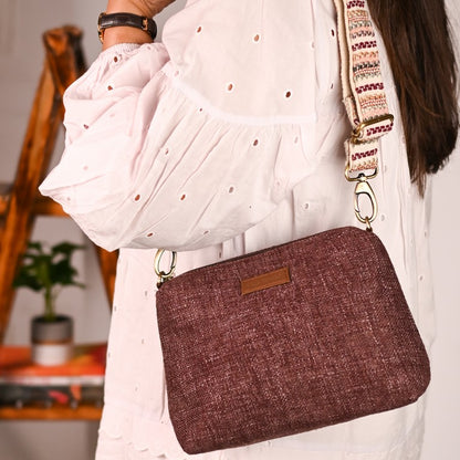 Winning Wine Crossbody Sling Bag