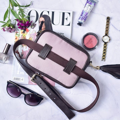 Elegant Mauve Sling Fanny Bag