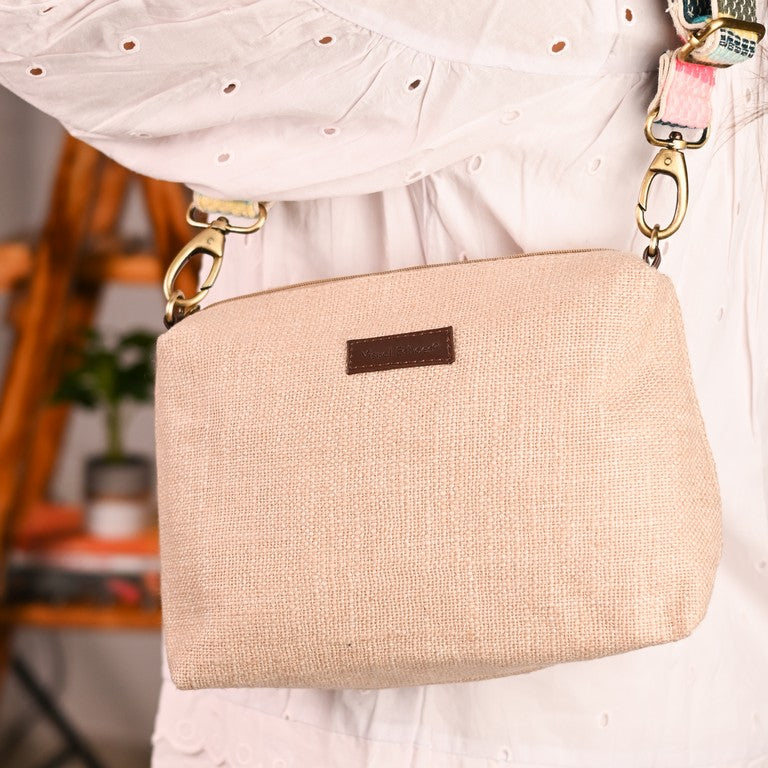 Blush Pink Crossbody Sling Bag