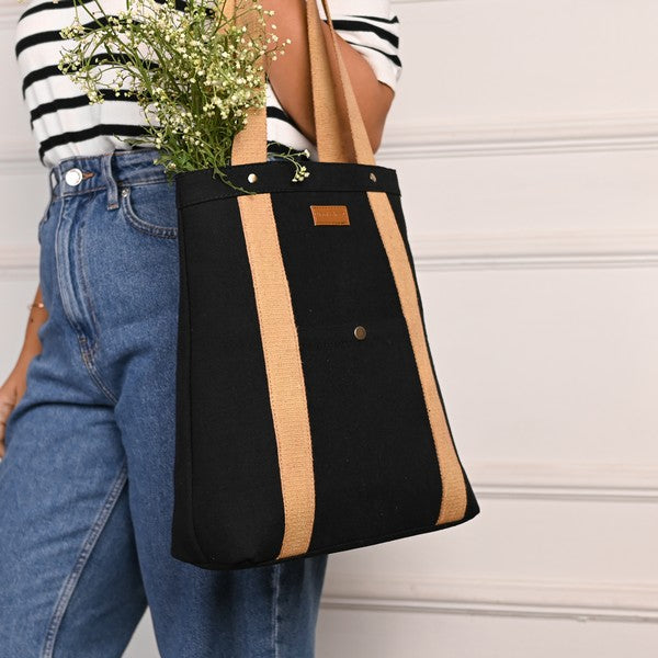 Colour Pop Tall Tote – Black