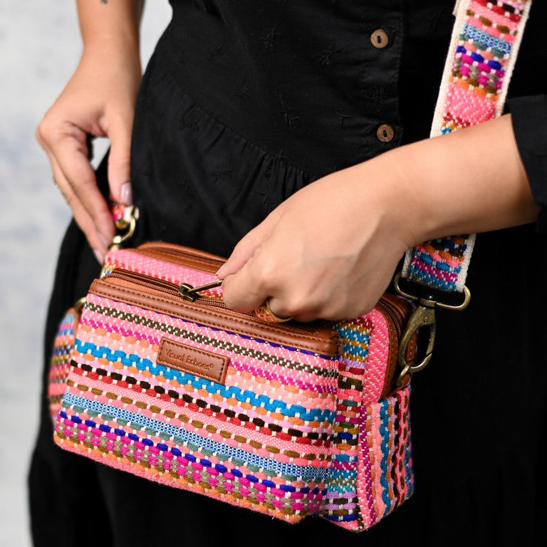 Box Sling Bags - Multicolour Mania