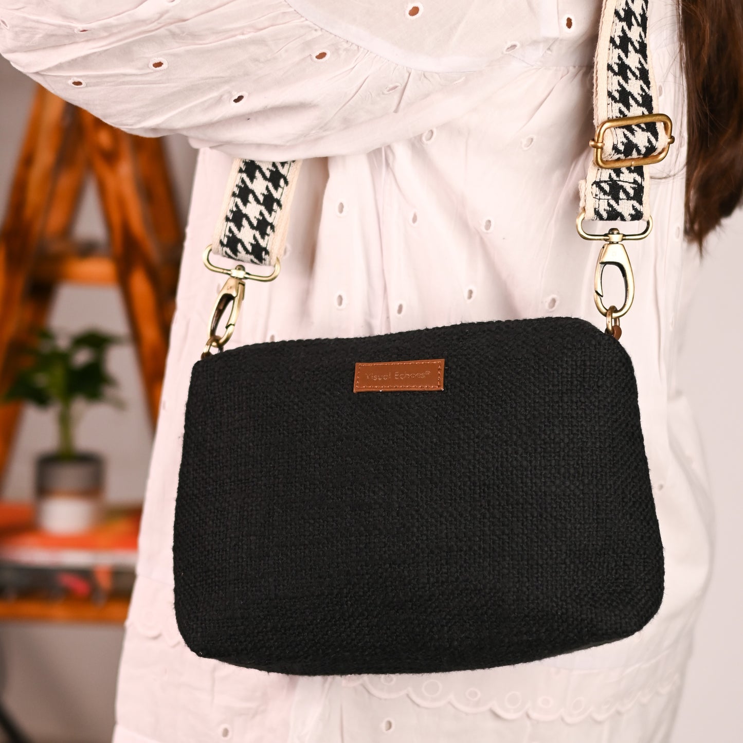 Monochrome Magic Crossbody Sling Bag