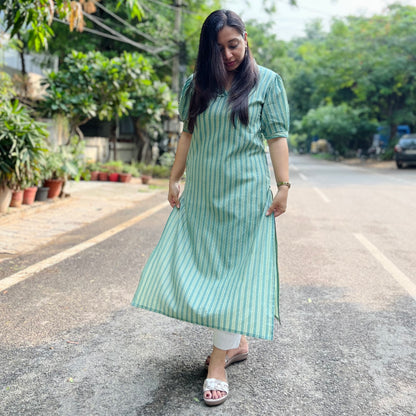 Myra Everyday Pure Cotton Kurta - Teal