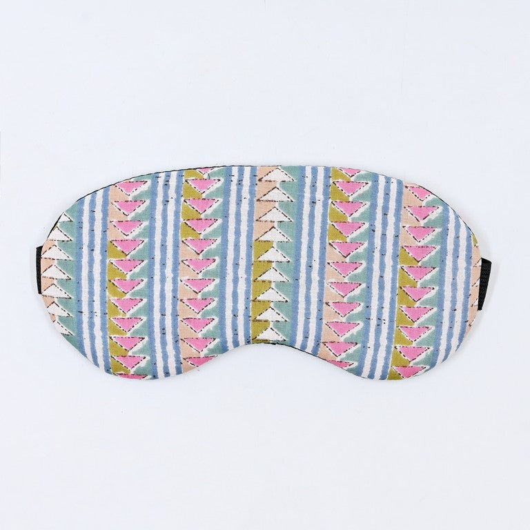 Cotton Sleeping Eye Mask - Pastel Abstract