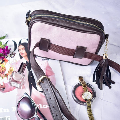 Elegant Mauve Sling Fanny Bag