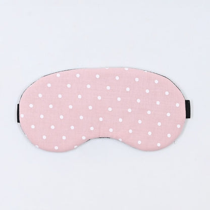 Cotton Sleeping Eye Mask - Pink Polka