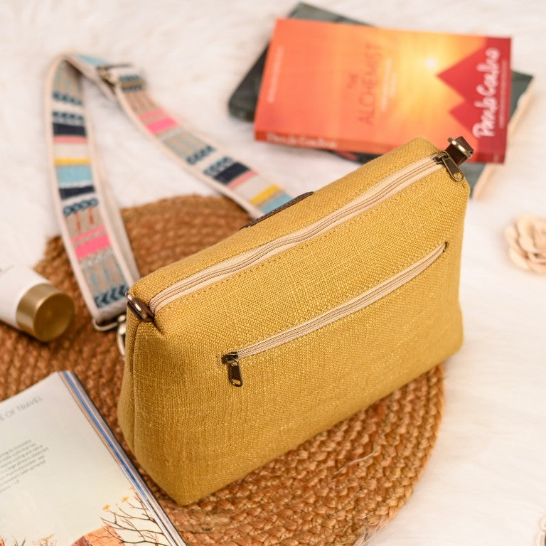 Wild Mustard Crossbody Sling Bag